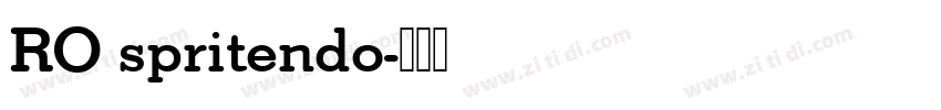 RO spritendo字体转换